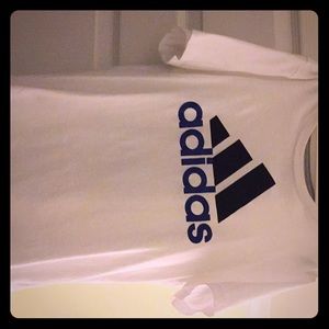 White adidas t-shirt